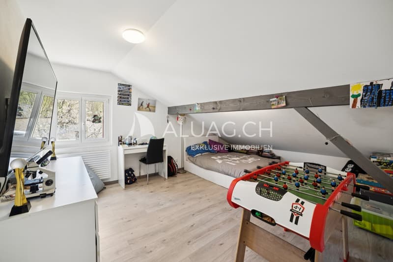 Sämtliche Zimmer sind hell und bieten ein grosszügiges Raumgefüh