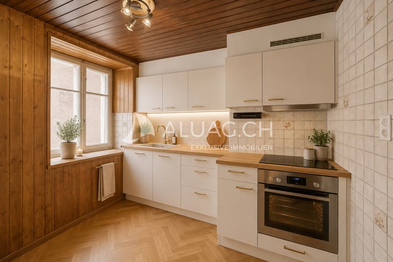 So könnte die Küche renoviert aussehen - für Sie inszeniert