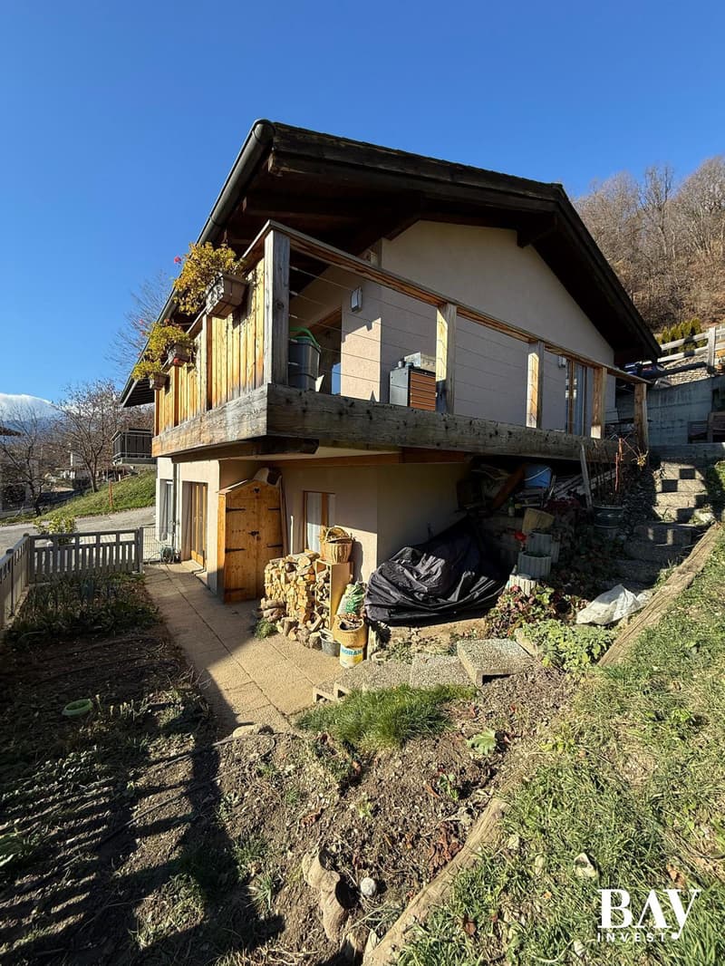 Charming semi-detached house with 3.5 rooms and panoramic views of the mountains (39)