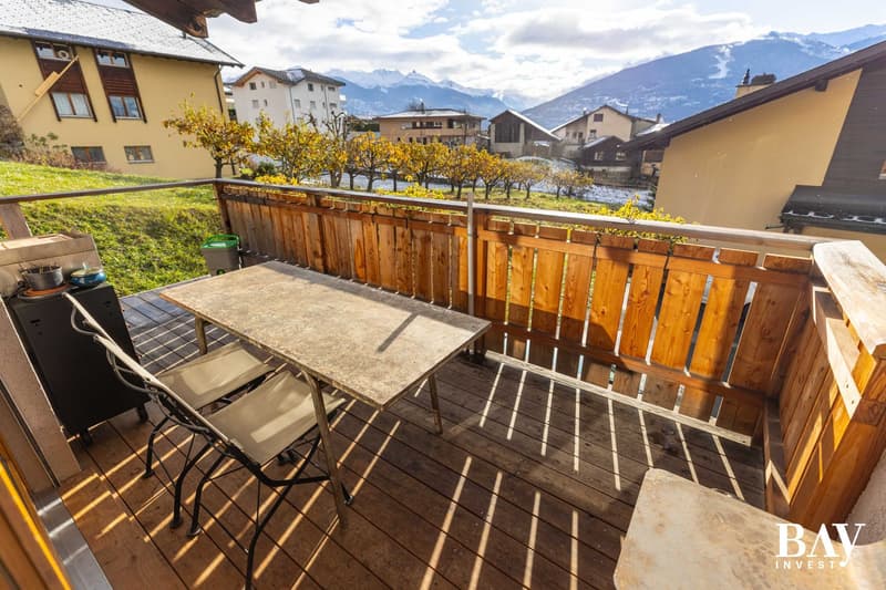Charming semi-detached house with 3.5 rooms and panoramic views of the mountains (8)