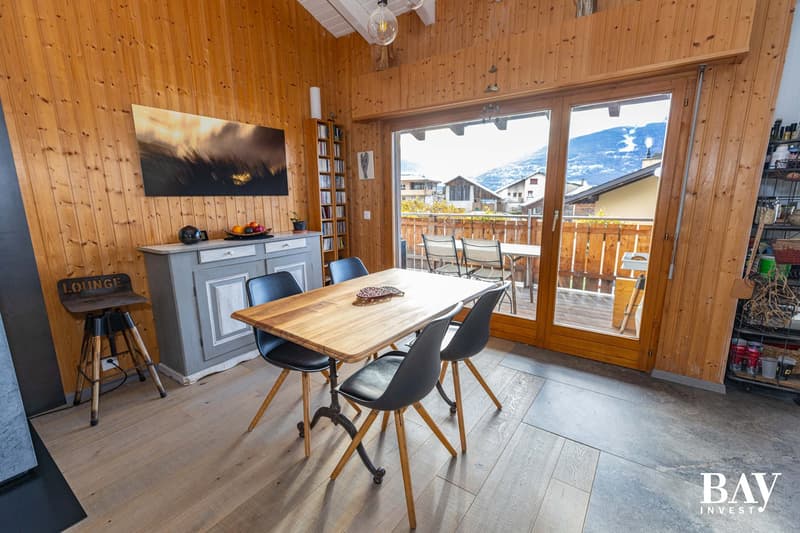 Charming semi-detached house with 3.5 rooms and panoramic views of the mountains (5)