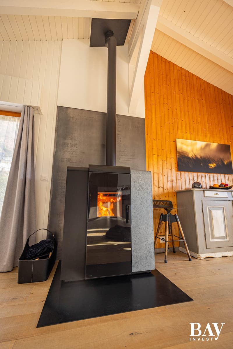 Charming semi-detached house with 3.5 rooms and panoramic views of the mountains (13)