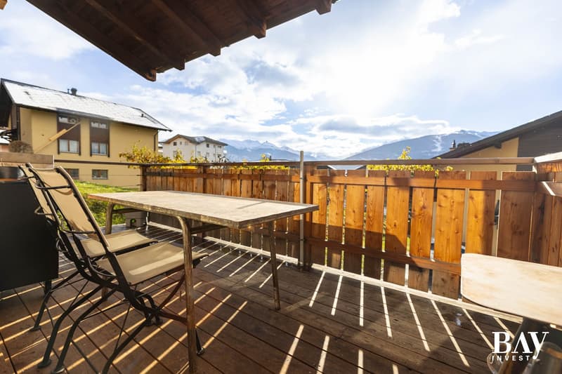 Charming semi-detached house with 3.5 rooms and panoramic views of the mountains (9)