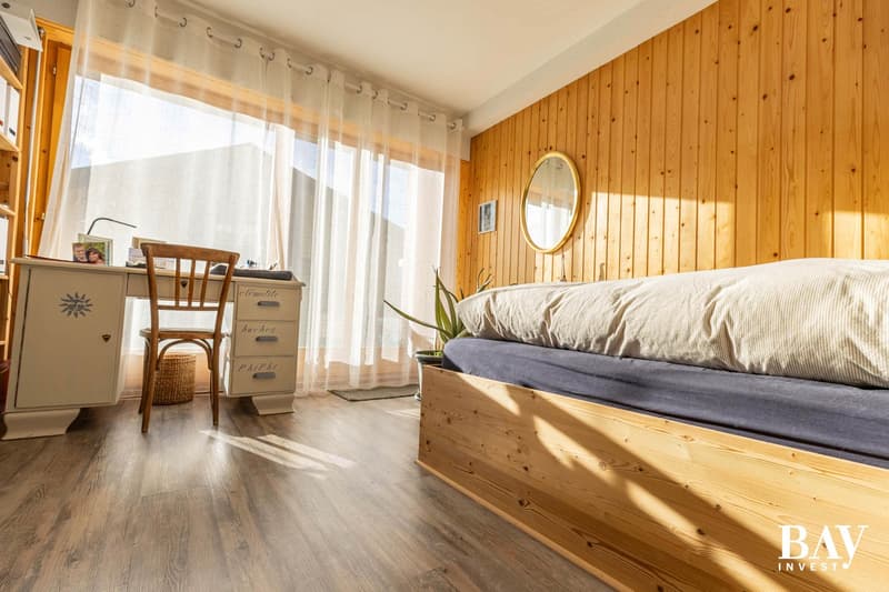 Charming semi-detached house with 3.5 rooms and panoramic views of the mountains (27)