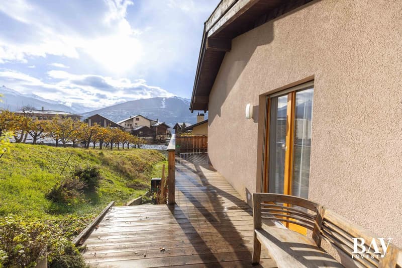 Charming semi-detached house with 3.5 rooms and panoramic views of the mountains (12)