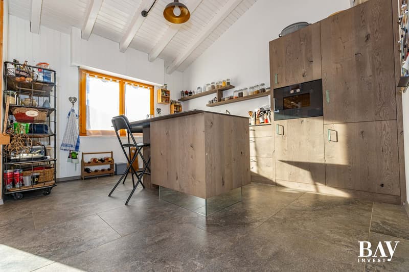 Charming semi-detached house with 3.5 rooms and panoramic views of the mountains (18)