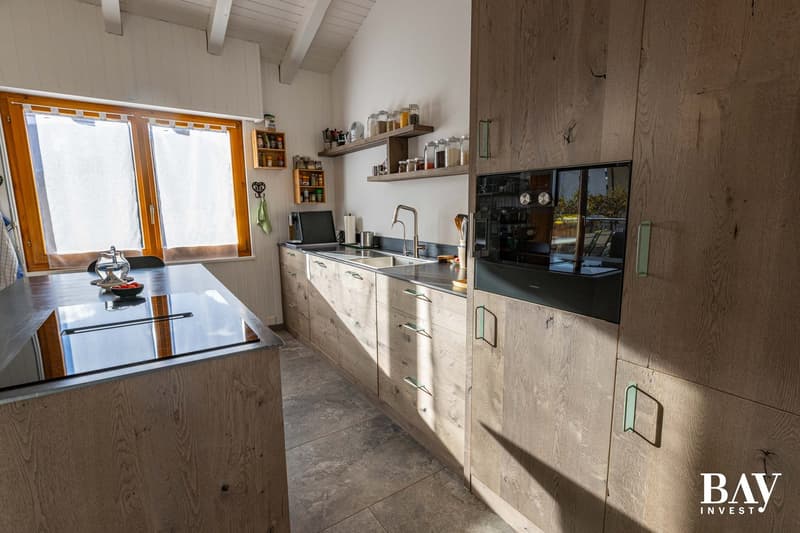 Charming semi-detached house with 3.5 rooms and panoramic views of the mountains (19)