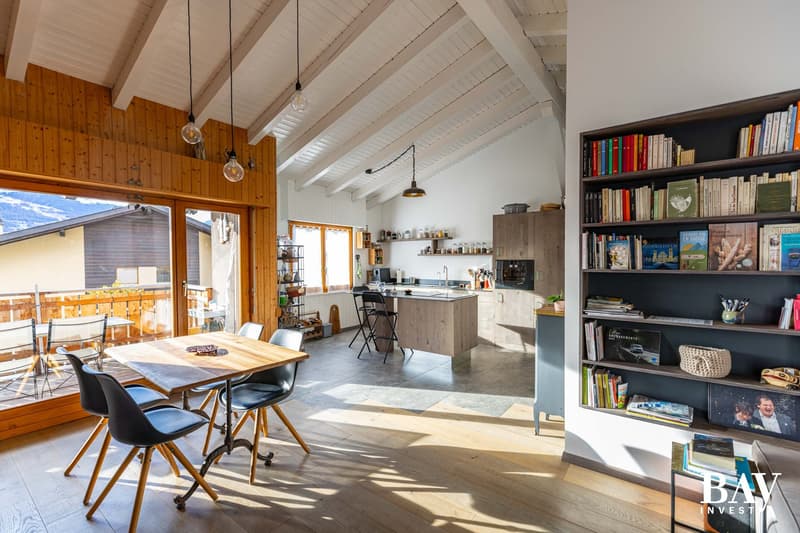 Charming semi-detached house with 3.5 rooms and panoramic views of the mountains (16)