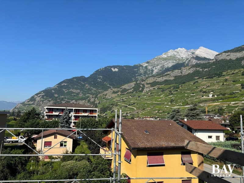 Attique dans immeuble de 5 appartements au coeur du village de Vétroz (19)