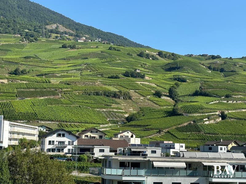 Attique dans immeuble de 5 appartements au coeur du village de Vétroz (1)