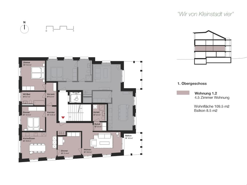 Moderne 3.5 - Zimmer Wohnung per 01. August 2024 (2)