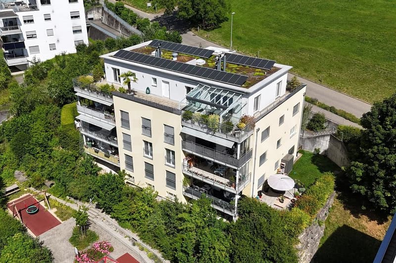 Exclusive living - 5½-room attic apartment with direct elevator access (2)