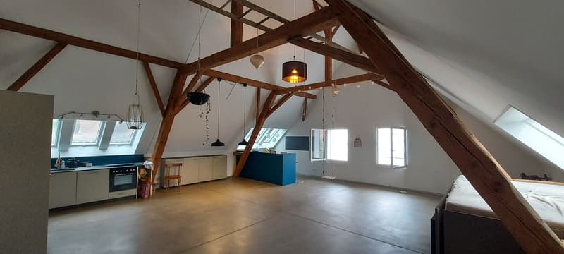 Charmant appartement spacieux 2.5 pièces en mansarde à Kerzers – rénové et situé au calme (2)