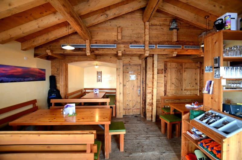 Innenansicht der Heidi's Hütte