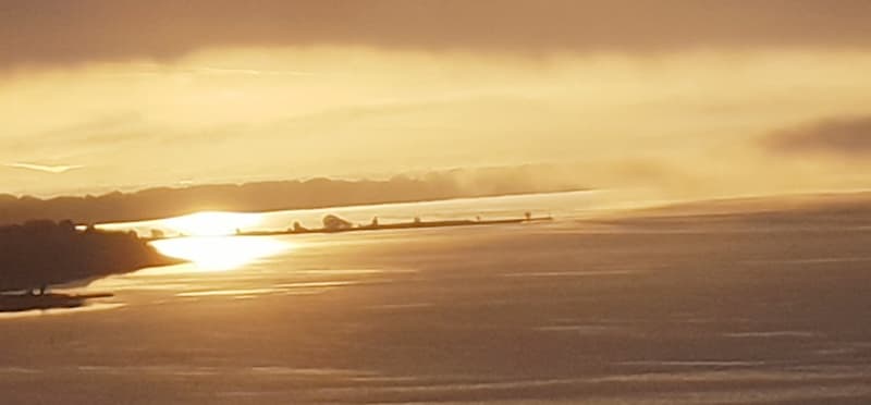 ocean view at sunrise