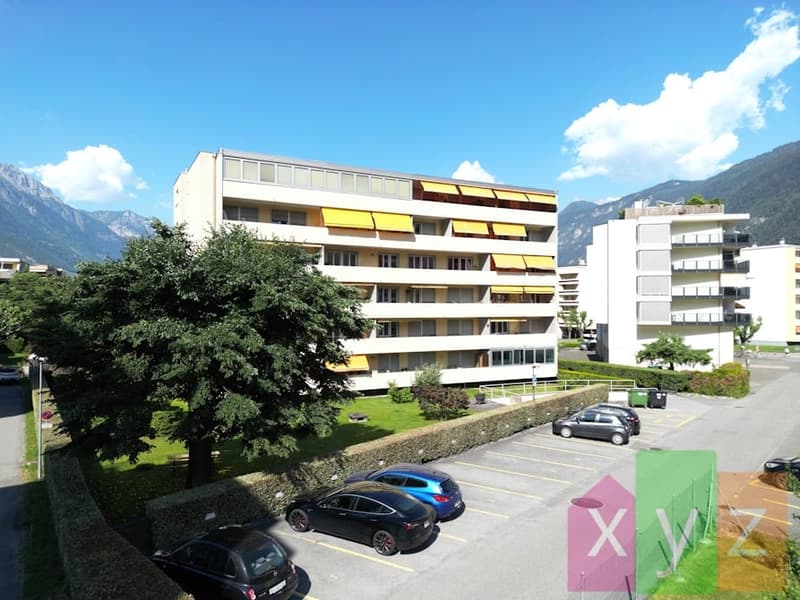 L'immeuble situé dans le quartier prisé de l'avenue de la Fusion à Martigny