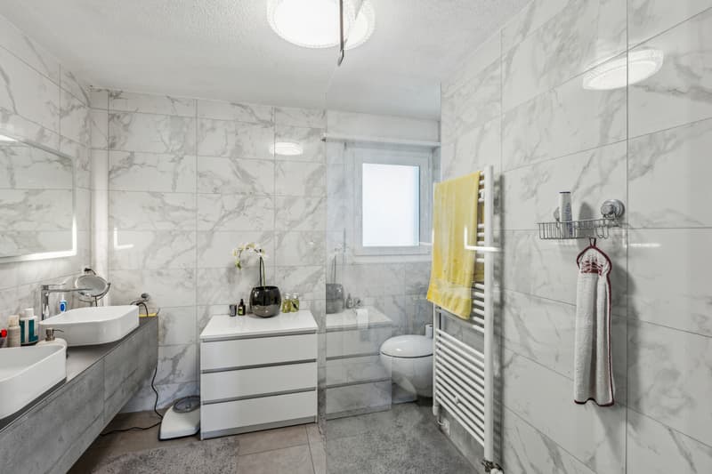 salle de douche rénovée