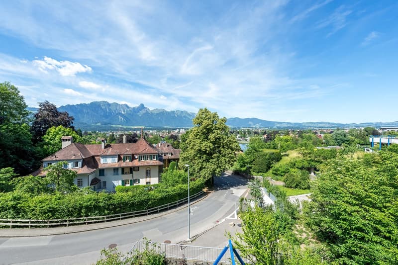 Ampio e luminoso appartamento di 4,5 locali con vista sulla montagna a Thun (1)