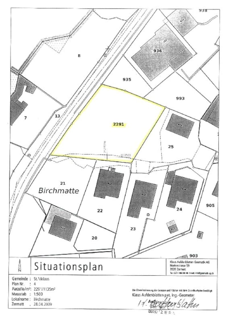 Land for construction in St. Niklaus (2)