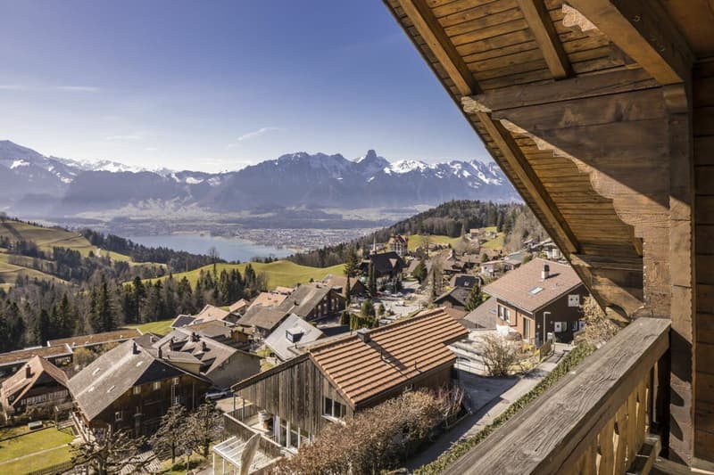 LARGE REAL ESTATE - Charming Chalet with Lake and Mountain View in Goldiwil (7)