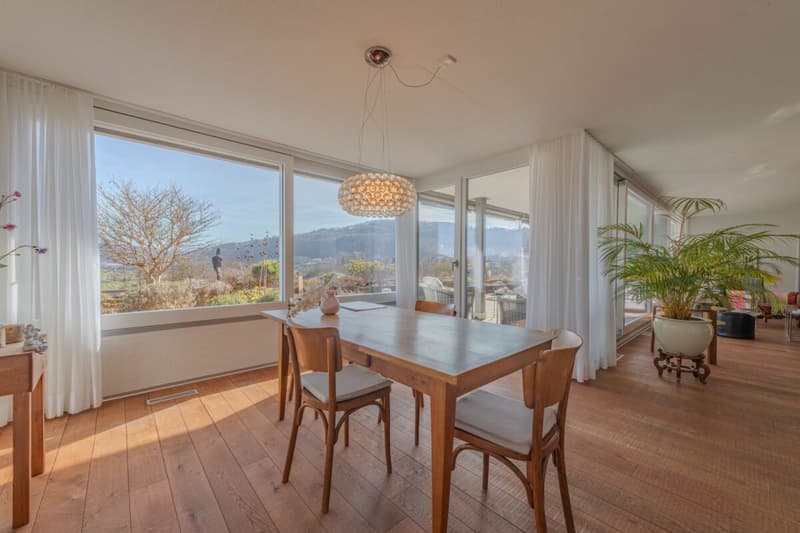 LARGE REAL ESTATE - Exclusive 5.5-room terrace house with panorama of Aaretal and Bernese Alps (6)