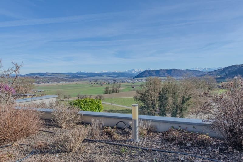 LARGE REAL ESTATE - Exclusive 5.5-room terrace house with panorama of Aaretal and Bernese Alps (3)