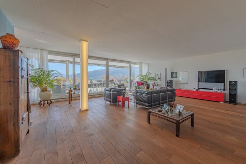 LARGE REAL ESTATE - Exclusive 5.5-room terrace house with panorama of Aaretal and Bernese Alps (7)