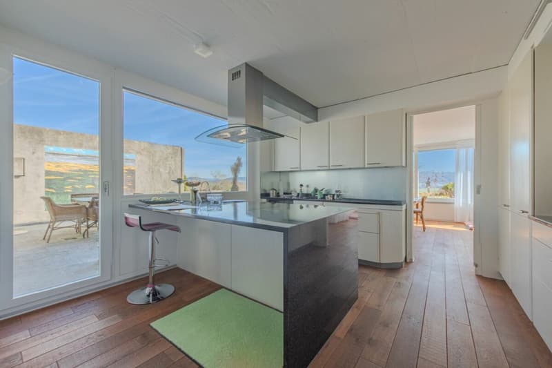 LARGE REAL ESTATE - Exclusive 5.5-room terrace house with panorama of Aaretal and Bernese Alps (5)
