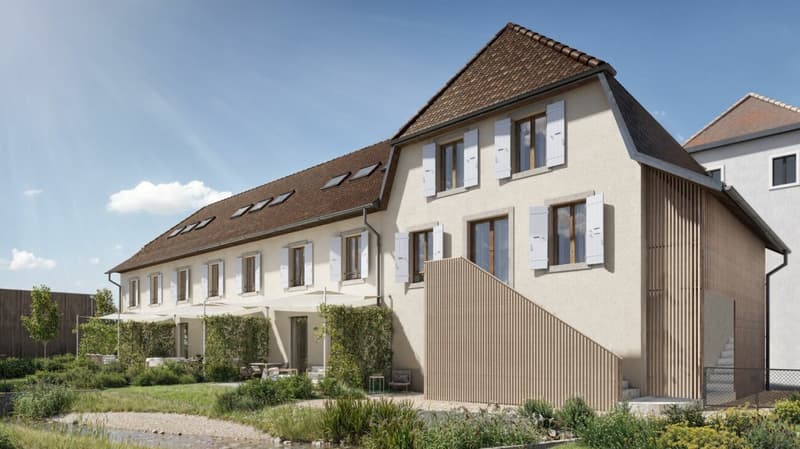 3 semi-detached houses with 5.5 rooms in a new development (1)