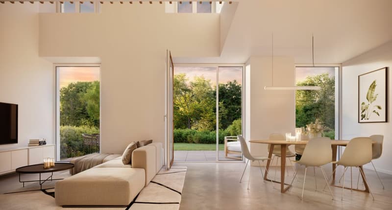 3 semi-detached houses with 5.5 rooms in a new development (1)