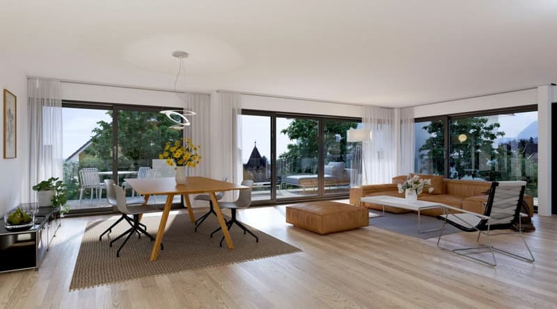 Last apartment in the promotion: 4.5 rooms, 124m2 and 37m2 balcony (4)