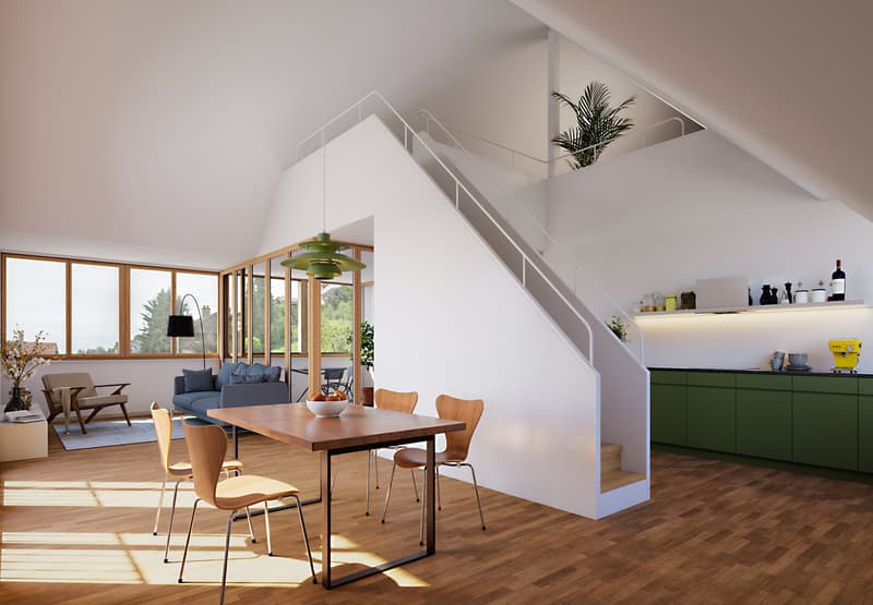 Appartamento triplex 3.5 locali con atelier e due spazi esterni (4)
