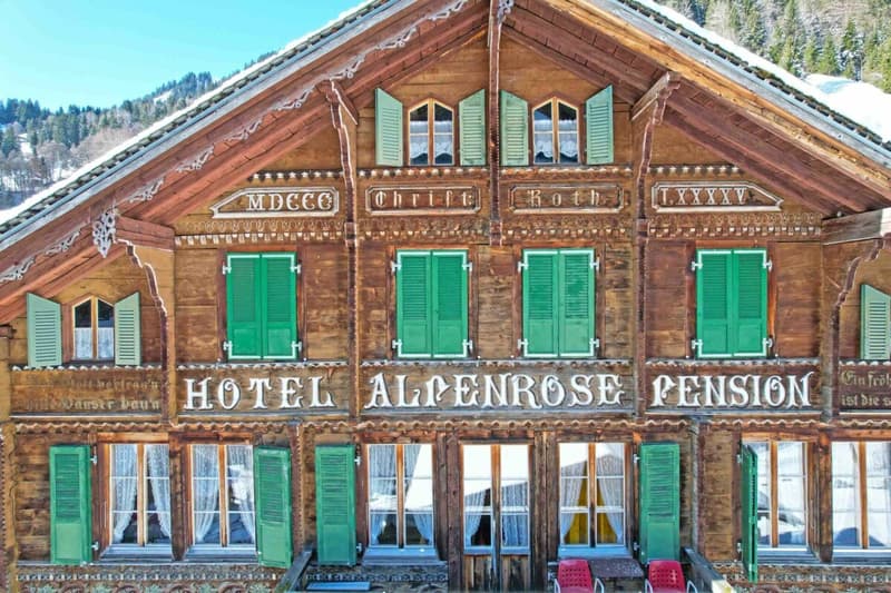 Hotel Pension Alpenrose with 2 restaurants and ski lift in Saxeten (12)