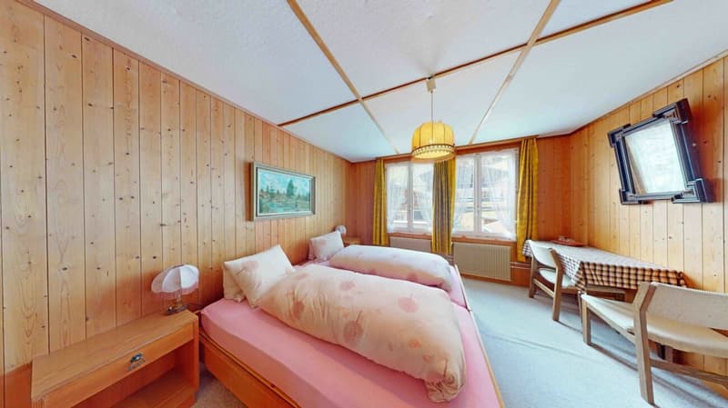 Hotel Pension Alpenrose with 2 restaurants and ski lift in Saxeten (11)