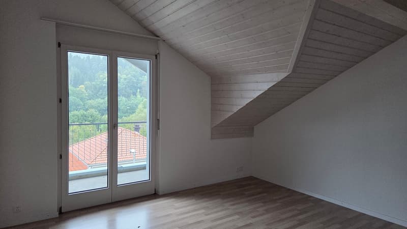 empty room, wooden floor, sliding glass doors, ceiling