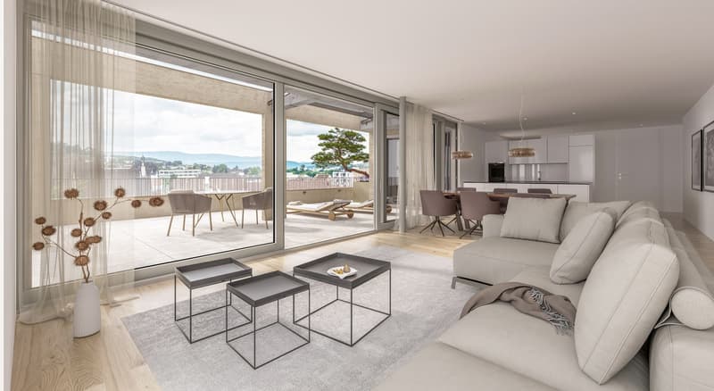 Spacious, modern, and very bright attic apartment with large terrace (1)