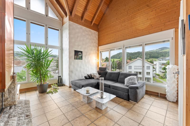 Appartement-maisonnette spacieux 5.5 pièces avec cheminée et vue panoramique (2)