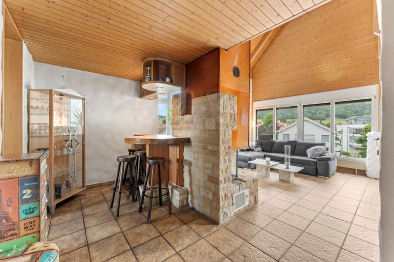Appartement-maisonnette spacieux 5.5 pièces avec cheminée et vue panoramique (8)