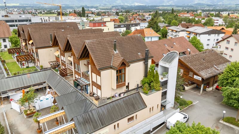 Appartement-maisonnette spacieux 5.5 pièces avec cheminée et vue panoramique (36)