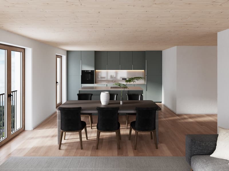 Grosszügige 4.5 Zimmer Im Erdgeschoss mit Garten im Neubau (2)