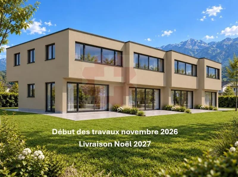 Magnifiques villas mitoyennes de 5,5 pièces Permis en force (1)