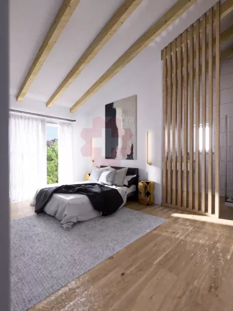 Magnificent 4.5-room attic apartment with large terrace and unobstructed view in Luc (Ayent) (6)