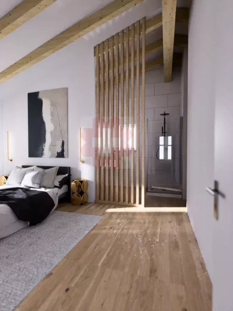 Magnificent 4.5-room attic apartment with large terrace and unobstructed view in Luc (Ayent) (7)