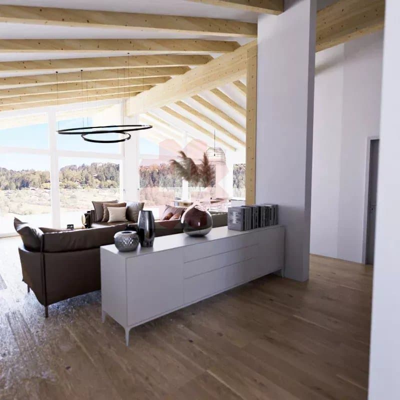 Magnificent 4.5-room attic apartment with large terrace and unobstructed view in Luc (Ayent) (8)
