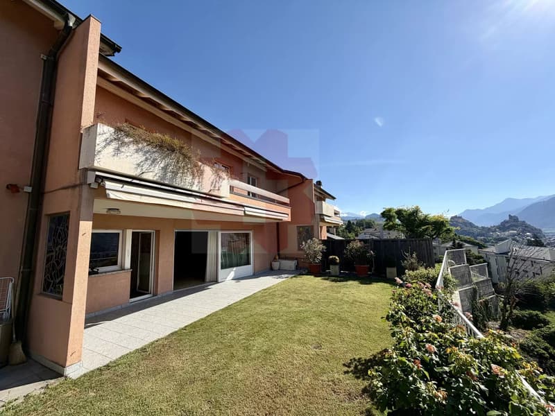 Casa familiare con vista panoramica e potenziale di ristrutturazione eccezionale ? Gravelone, Sion (11)