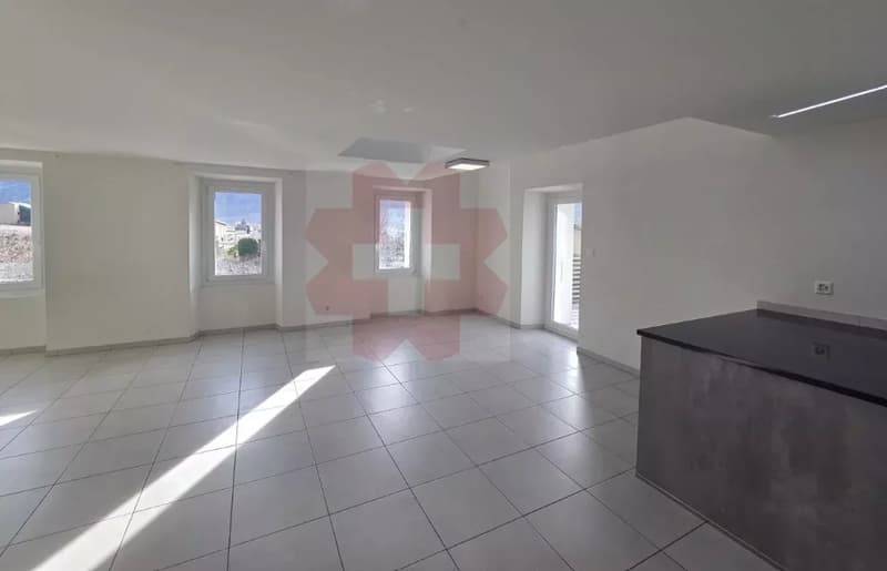 Attique duplex 4.5 pièces centre Leytron (6)