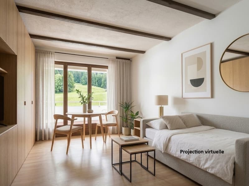 Studio teilweise möbliert Südausrichtung mit Balkon in Torgon (2)
