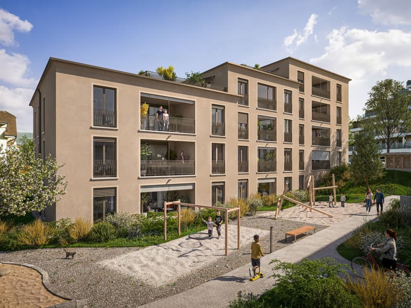 Places de parking en garage à vendre - Nouveau bâtiment Goldau Living (1)