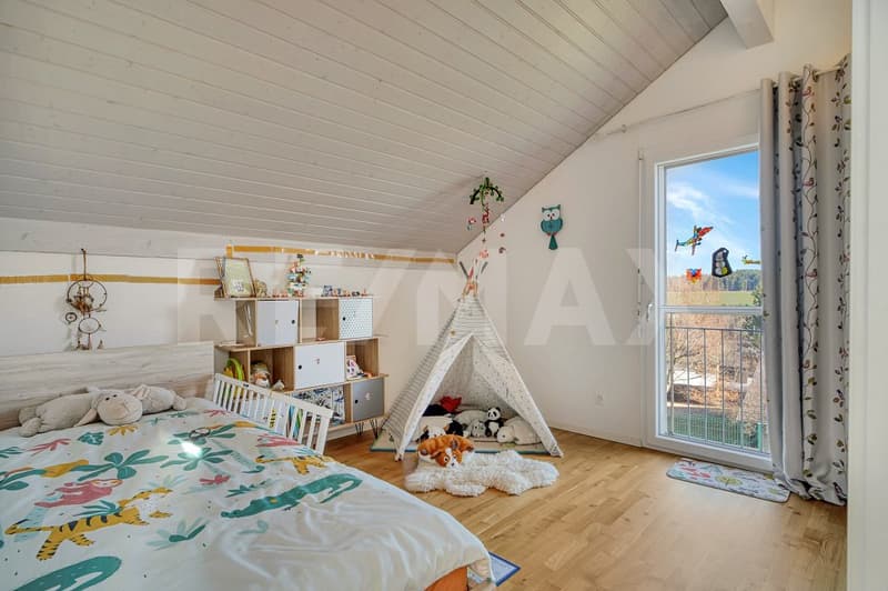 Villa familiale à 20 min de Lausanne | Jardin & vue montagnes  4.5p / 190m² (7)