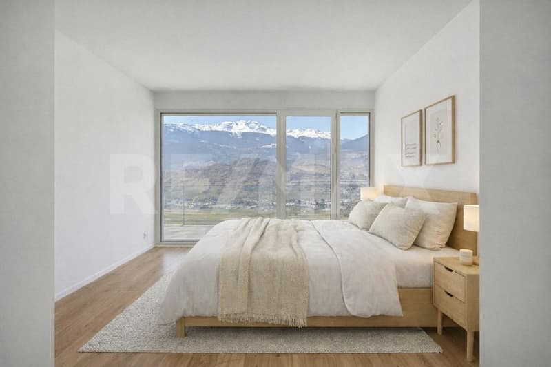 Penthouse neuf | 4.5p 128m² + terrasse panoramique 150m² sur 2 côtés  Hauteurs de Sion (3)